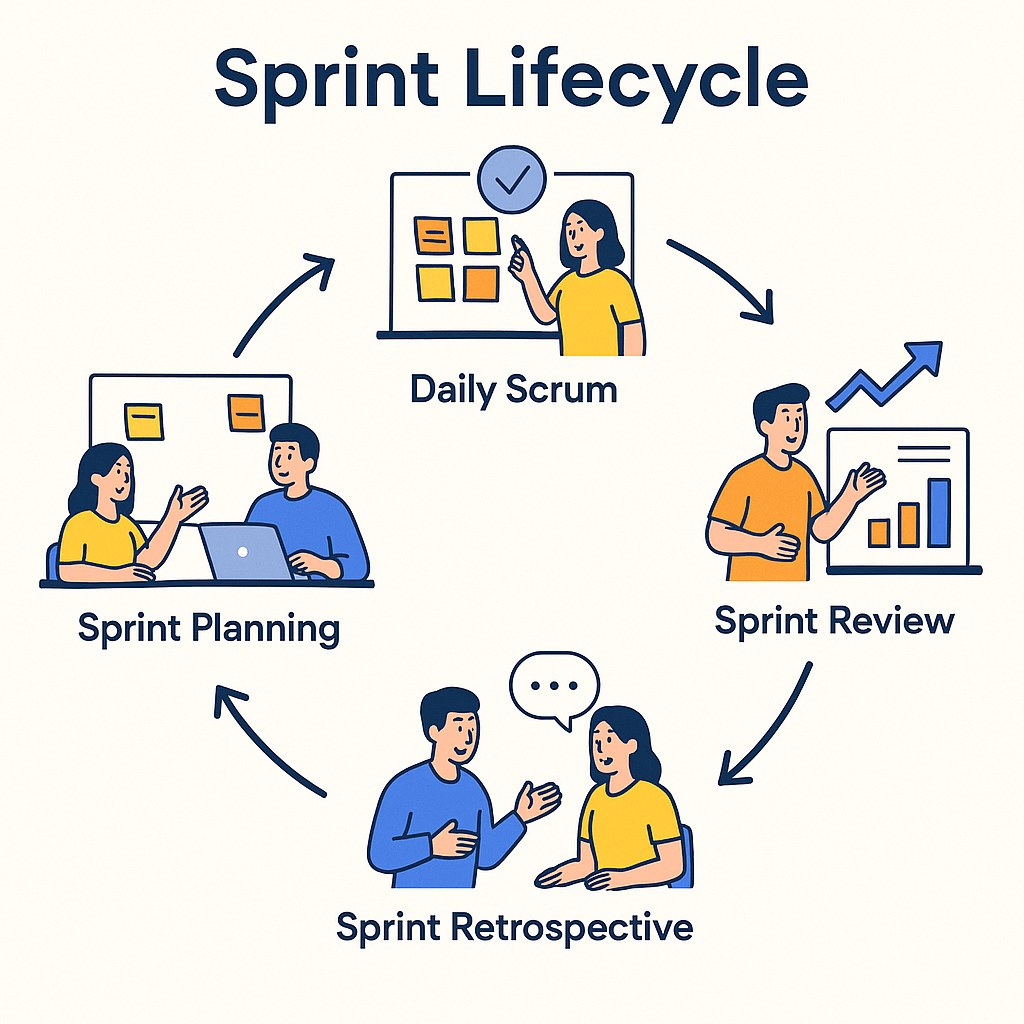 The 4 Major Phases of a Scrum Sprint